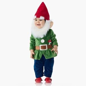 Pottery Barn Kids Gnome Costume - Green and Red